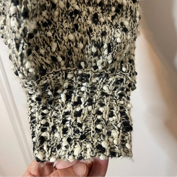 Anthropologie Moon River Moorland Speckled Balloon Sleeve Boxy Sweater - Picture 3 of 9